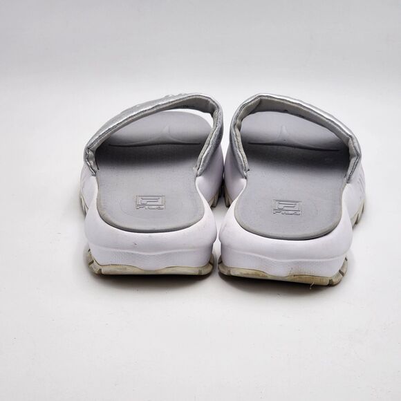 Fila Y2K RARE Creeper Waterproof Silver Slide Sandals Size 7 - Picture 6 of 10